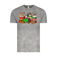 Cloud Rock christmas sloth coffee cups Vintage Tee - Jasminsmagicworld