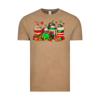 Vintage Coffee christmas sloth coffee cups Vintage Tee - Jasminsmagicworld