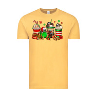 Vintage Mustard christmas sloth coffee cups Vintage Tee - Jasminsmagicworld