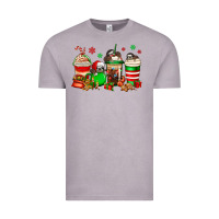 Vintage Zinc christmas sloth coffee cups Vintage Tee - Jasminsmagicworld