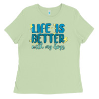 Life Is Better With My Boys Ladies Tee | Teevron