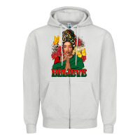 Dove Grey Believe black woman Zipper Hoodie - FaDigitalArtStudio