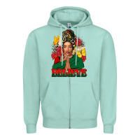 Seafoam Believe black woman Zipper Hoodie - FaDigitalArtStudio
