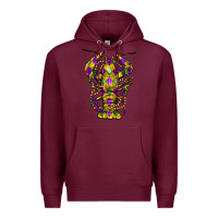 Burgundy mardi gras crawfish Premium Hoodie - FaDigitalArtStudio