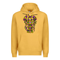 Mustard mardi gras crawfish Premium Hoodie - FaDigitalArtStudio