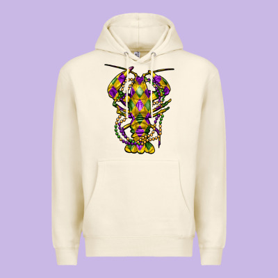 Mardi Gras Crawfish Premium Hoodie Designed By Fadigitalartstudio