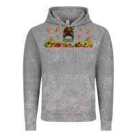 Cloud Rock christmas mama messy bun Vintage Hoodie - Jasminsmagicworld