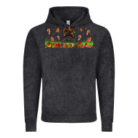 Vintage Black christmas mama messy bun Vintage Hoodie - Jasminsmagicworld