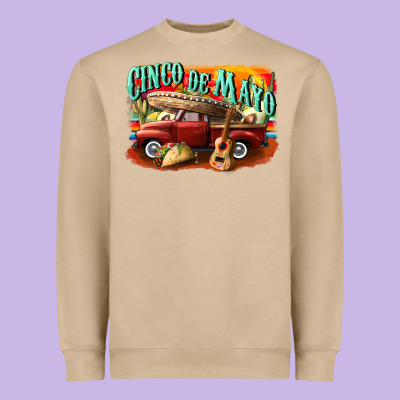 Cinco De Mayo Truck Heavyweight Sweatshirt Designed By Cowgirlartshop