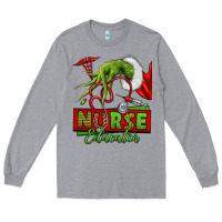 Heather Grey grinch hand nurse educator Long Sleeve Tee - NancyCooperArtShop