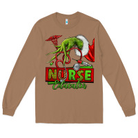 Toasted Coconut grinch hand nurse educator Long Sleeve Tee - NancyCooperArtShop
