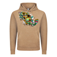 Vintage Coffee Guerrero Mexico Sunflower Map Vintage Hoodie - RanaPortraitStore