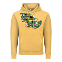 Vintage Mustard Guerrero Mexico Sunflower Map Vintage Hoodie - RanaPortraitStore