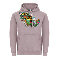 Vintage Zinc Guerrero Mexico Sunflower Map Vintage Hoodie - RanaPortraitStore