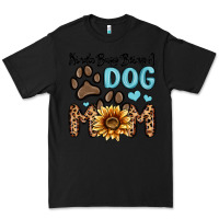Black kinda busy being a dog mom Premium Tee - MaliasSmallBusiness