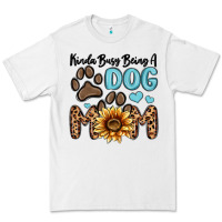 White kinda busy being a dog mom Premium Tee - MaliasSmallBusiness
