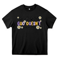 Black when all else fails god doesnt Heavy Core Tee - MaliasSmallBusiness