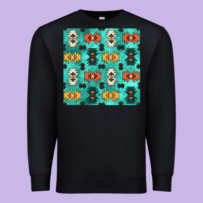 Native American Aztec Seamless Pattern 3 Premium Sweatshirt Designed By Bundleandbundleshop