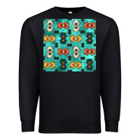 Black native american aztec seamless pattern 3 Premium Sweatshirt - BundleAndBundleShop