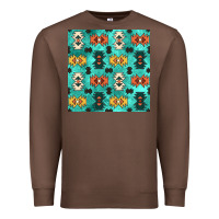 Chestnut native american aztec seamless pattern 3 Premium Sweatshirt - BundleAndBundleShop