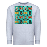 Heather Grey native american aztec seamless pattern 3 Premium Sweatshirt - BundleAndBundleShop