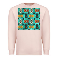 Pale Pink native american aztec seamless pattern 3 Premium Sweatshirt - BundleAndBundleShop
