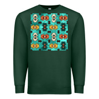 Sports Green native american aztec seamless pattern 3 Premium Sweatshirt - BundleAndBundleShop
