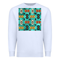 White native american aztec seamless pattern 3 Premium Sweatshirt - BundleAndBundleShop