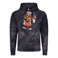 Cloud Black 4th of july hot dog Vintage Hoodie - BarkalooDesign