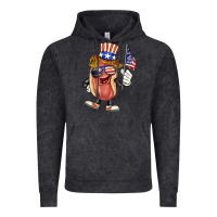 Vintage Black 4th of july hot dog Vintage Hoodie - BarkalooDesign