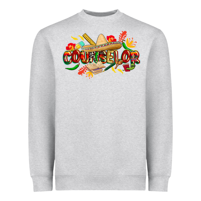 Cinco De Mayo Counselor Heavyweight Sweatshirt by CowGirlArtShop | Teevron