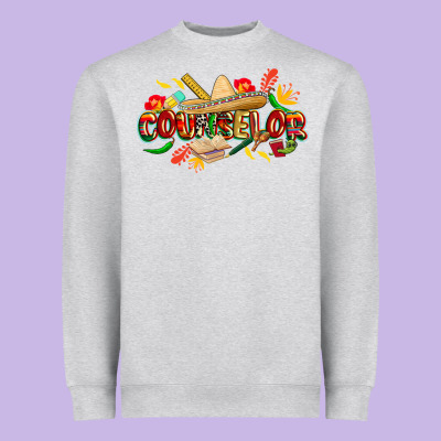 Cinco De Mayo Counselor Heavyweight Sweatshirt Designed By Cowgirlartshop