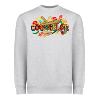Heather Grey cinco de mayo counselor Heavyweight Sweatshirt - CowGirlArtShop