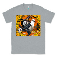 Heather Grey panda halloween Classic Tee - LillyAllenDesigns