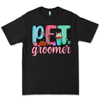 Black pet groomer Premium Tee - MaliasSmallBusiness
