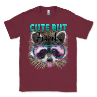 Burgundy cute but feral Classic Tee - Artiststas