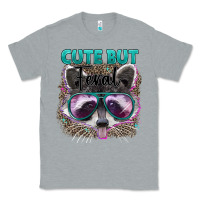 Heather Grey cute but feral Classic Tee - Artiststas