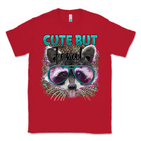 Red cute but feral Classic Tee - Artiststas