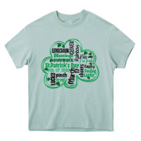 Arona st patricks day shamrock typography Heavy Core Tee - MaliasSmallBusiness