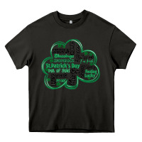 Asphalt st patricks day shamrock typography Heavy Core Tee - MaliasSmallBusiness