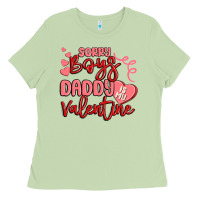 Matcha sorry boys daddy is my valentine Ladies Tee - MaliasSmallBusiness