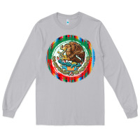 Moon Dust Mexico Coat of Arms Long Sleeve Tee - texasbilliewilder
