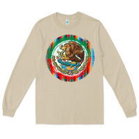 Mushroom Mexico Coat of Arms Long Sleeve Tee - texasbilliewilder