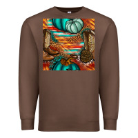 Chestnut western thanksgiving seamless pattern Premium Sweatshirt - BundleAndBundleShop