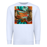White western thanksgiving seamless pattern Premium Sweatshirt - BundleAndBundleShop