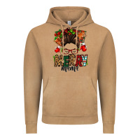 Vintage Camel Christmas merry mama messy bun Vintage Hoodie - Jasminsmagicworld