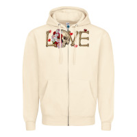 Sandshell Skull love Valentine's Day Zipper Hoodie - FaDigitalArtStudio