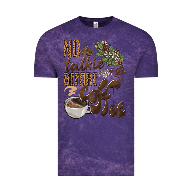 No Talkie Before Coffee Vintage Tee by BarkalooDesign | Teevron