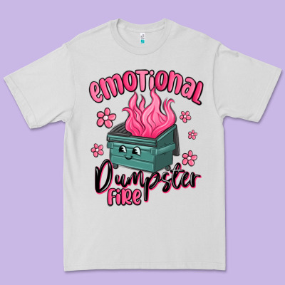 Emotional Dumpster Fire Premium Tee Designed By Maliassmallbusiness