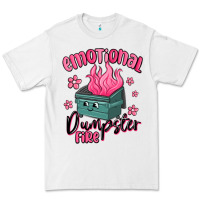 White emotional dumpster fire Premium Tee - MaliasSmallBusiness